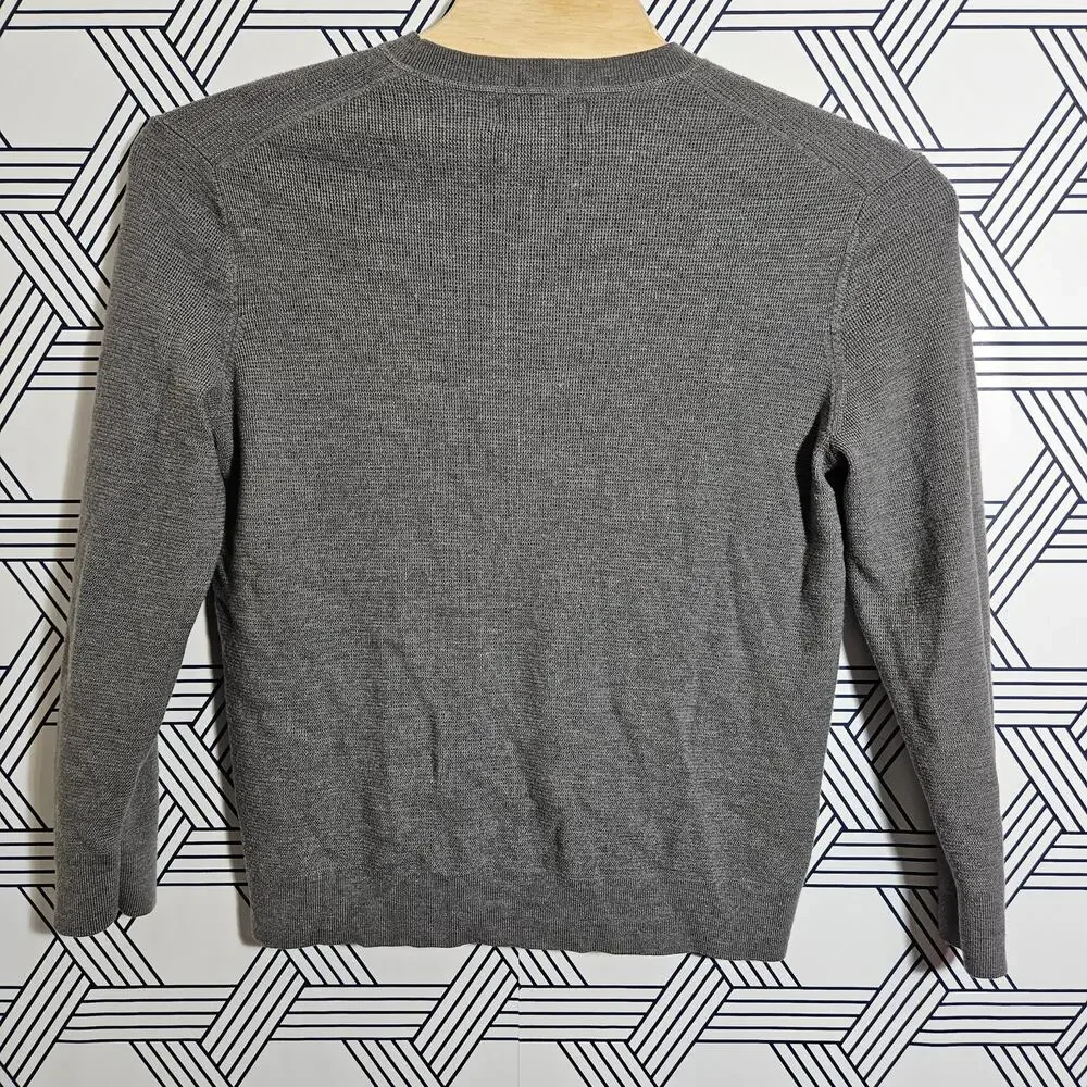 Banana Republic Baruffa Italian Yarn Wool Quiet Luxury Mens Classic Crewneck